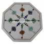 Marble Dining Coffee Table Top Flower Marquetry Pietra Dura Home Decor Art H470