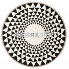 24'' Black Marble Center Coffee Table Collectible Arts Marquetry Inlay Art Decor