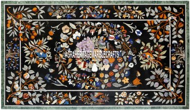 Exclusive Marble Breakfast Table Multi Inlay Floral Arts Decorative Home H3870