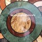 18" Marble Round inlaid Fine Coffee Table Top Marquetry Gifts For Homde Decor