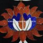 Marble Dining Side Table Top Stone Inlaid Pietradura Outdoor Patio Decor H1383