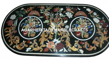 Marble Dining Corner Table Top Marquetry Stone Semi Precious Home Decor H2060
