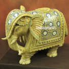 11'' Marble Elephant Semi Precious Stone Hand Carved Collectible Art Decor H3771 11'' Marble Elephant Semi Precious Stone Hand Carved Collectible Art Decor H3771