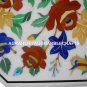 30" Marble Coffee Table Top Pietra Dura Semi Precious Handmade