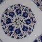 18" White Coffee Table Top Foyer Garden Furniture Marble inlaid Pietra Dura Art