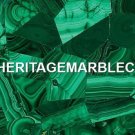 Modern Marble Large Inlay Table Top Malachite Dark Stone Occasional Decor H5591