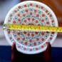 White Marble Round Serving Plate Hakik Micro Mosaic Inlaid Kitchen Decor H1952