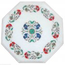 1' White Marble Top Sofa Table Top Handmade Pietra Dura Inlay Home & Garden Atrs 1' White Marble Top Sofa Table Top Handmade Pietra Dura Inlay Home & Garden Atrs