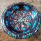 12" Marble Black Fruit Bowl Rare Marquetry Turquoise Stone Elephant Decor Gifts 12" Marble Black Fruit Bowl Rare Marquetry Turquoise Stone Elephant Decor Gifts