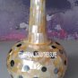 15" White Marble Flower Pot Rare Abalone Stone Marquetry Inlay Gems Decor Gift