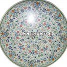 36" Round White Marble Dining Table Multi Stone Inlay Mosaic Special Home Decor