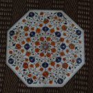 23" Marble Marquetry Hakik inlaid Lapis Dining Coffee Table Top Pietra Dura Art