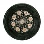 13"x13''x4'' Marble Fruit Bowl Abalone Stone Pauashell Inlay Living Decor H3641