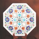 Living Room Marble Decorative Table Top Inlaid Pietradura Floral Art Decor H3741