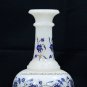 Modern Lapis Inlay Floral Arts Marble Flower Vase Home Accessories Decor H5573
