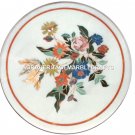 Marble Round Coffee Cafe End Table Top Mosaic Fine Floral Inlay Home Decor H4405 Marble Round Coffee Cafe End Table Top Mosaic Fine Floral Inlay Home Decor H4405
