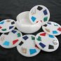 Marble White Coffee Coaster Rare Gemstone Inlay Marquetry Gifts Decor Art Gifts