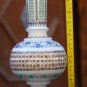 Antique White Marble Flower Pot Jar Semi Mosaic Inlaid Art Marvelous Gifts H1959