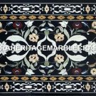 Black Marble Dining Coffee Table Top Pietradura Inlay Furniture Gift Decor H2897