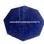Marble Lapis Coffee Table Top With 18" Tall Stand Marquetry Inlaid Mosaic H2773