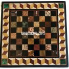 Designer Marble Coffee Chess Playing Table Top Mosaic Inlay Outdoor Decor H3933