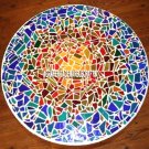 Marble Table Micro Multi Lapis Inlaid Furniture Mosaic Stone Garden Decor H3816