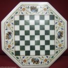 13" Marble Coffee Chess Table Top Jasper Elephant Inlay Mosaic Arts Home Decor