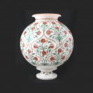 10'' Marble Flower Pot Hakik Malachite Inlay Marquetry Living Room Gifts H3751 10'' Marble Flower Pot Hakik Malachite Inlay Marquetry Living Room Gifts H3751