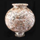 11'' Marble Abalone Stone Flower Pot Inlaid Pietradura Gifts Table Decor H3750 11'' Marble Abalone Stone Flower Pot Inlaid Pietradura Gifts Table Decor H3750