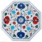12" Marble Coffee Table Top Pietra Dura Floral Lapis Inlaid Marquetry Furniture 12" Marble Coffee Table Top Pietra Dura Floral Lapis Inlaid Marquetry Furniture