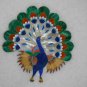 12" Marble Coffee Table Top Inlaid Peacock Art Marquetry Christmas Special Decor