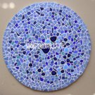 White Marble Side Coffee Table Top Rare Mosaic Inlay Stone Arts Home Decor H3926