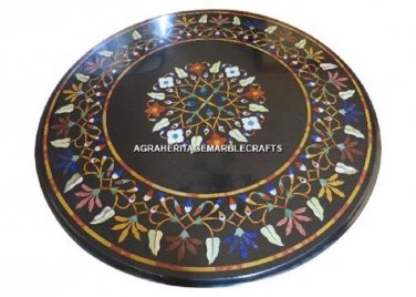 Marble Coffee Round Table Top Marquetry Pietradure Inlay Mosaic Home Decor H3003