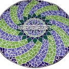 Marble Side Coffee Table Top Mosaic Marquetry Lapis Inlaid Hallway Decor H3963 Marble Side Coffee Table Top Mosaic Marquetry Lapis Inlaid Hallway Decor H3963
