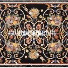 Black Marble Real Dining Table Marquetry Work Art Mosaic Inlay Patio Decor H3327 Black Marble Real Dining Table Marquetry Work Art Mosaic Inlay Patio Decor H3327