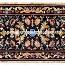 Black Marble Dining Table Top Gem Scagliola Inlay Decorative Furniture Art H3016 Black Marble Dining Table Top Gem Scagliola Inlay Decorative Furniture Art H3016