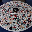 White Marble Coffee Table Collectible Multi Inlaid Work Living Room Decor H3922 White Marble Coffee Table Collectible Multi Inlaid Work Living Room Decor H3922