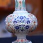 Antique Marble Flower Jar Rare Semi Mosaic Inlay Marquetry Collectible Art H1958