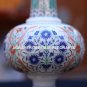Antique Marble Flower Jar Rare Semi Mosaic Inlay Marquetry Collectible Art H1958