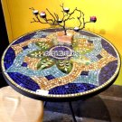 Collectible Marble Dining Top Table Marquetry Inlaid Art Living Room Decor H3879