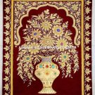 Kashmir Zardozi Royal Jewel Carpets With Using Gold Polished Yarn Rug Decor M058 Kashmir Zardozi Royal Jewel Carpets With Using Gold Polished Yarn Rug Decor M058