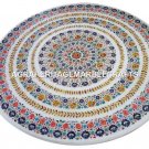 48" Attractive Marble Dining Table Top Mosaic Inlay Home Occasional Decor H4436 48" Attractive Marble Dining Table Top Mosaic Inlay Home Occasional Decor H4436