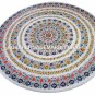 48" Attractive Marble Dining Table Top Mosaic Inlay Home Occasional Decor H4436