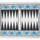 Marble Backgammon Board Turquoise Handmade Design Marquetry Patio Art Decor H463
