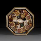 Marble Custom Coffee Table Mosaic Antique Inlaid Hallway Occasional Decor H3851