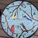 Coffee Marble Table Top Birds Cafeteria Arts Rare Inlay Kitchen Home Decor H3977