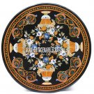 Marble Round Dining Table Pietradura Rare Inlay Art Decorative Living Room H3855