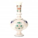 12"x6'' Marble Flower Vase Mosaic Work Lattice Inlay Christmas Home Decor H3610 12"x6'' Marble Flower Vase Mosaic Work Lattice Inlay Christmas Home Decor H3610