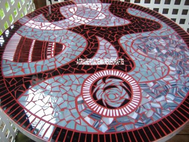 Italian Marble Dining Table Mosaic Precious Inlay HAndmade Work Home Decor H3843
