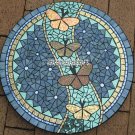 Marble Antique Mosaic Dining Table Top Intricate Inlay Work Hallway Decor H3799 Marble Antique Mosaic Dining Table Top Intricate Inlay Work Hallway Decor H3799